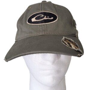 DRAKE WATERFOWL SYSTEMS Distressed Army Green Camo Logo Hat - Men's OS
